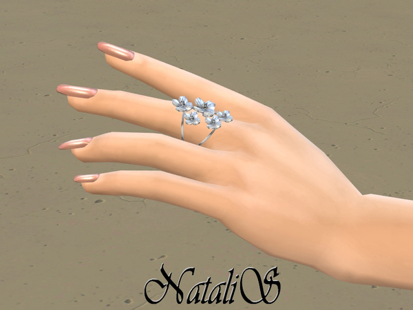 Sims 4 Multi flower ring by NataliS at TSR