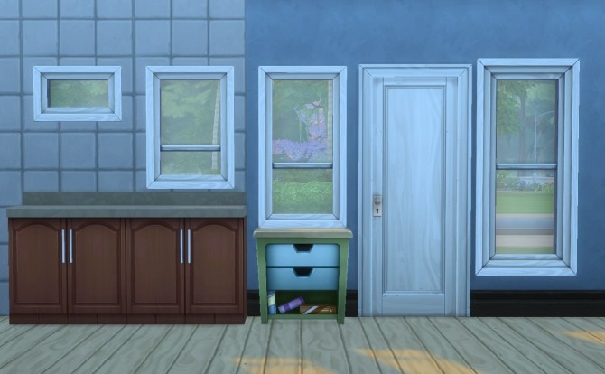 Sims 4 Double Hung Window Add Ons by plasticbox at Mod The Sims