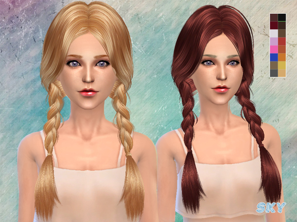 Sims 4 Hair k129 by Skysims at TSR
