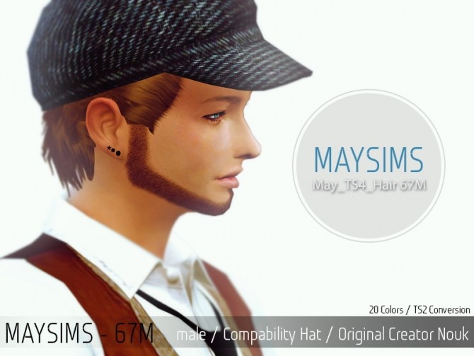 Sims 4 Hair 67M (Nouk) at May Sims
