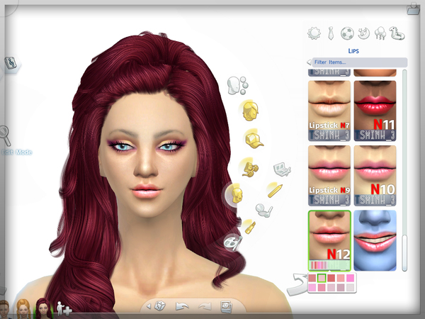 Sims 4 Rose Tea Lipstick by tsminh 3 at TSR