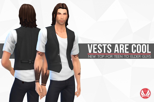 Sims 4 Vests are Cool by Peacemaker ic at Simsational Designs