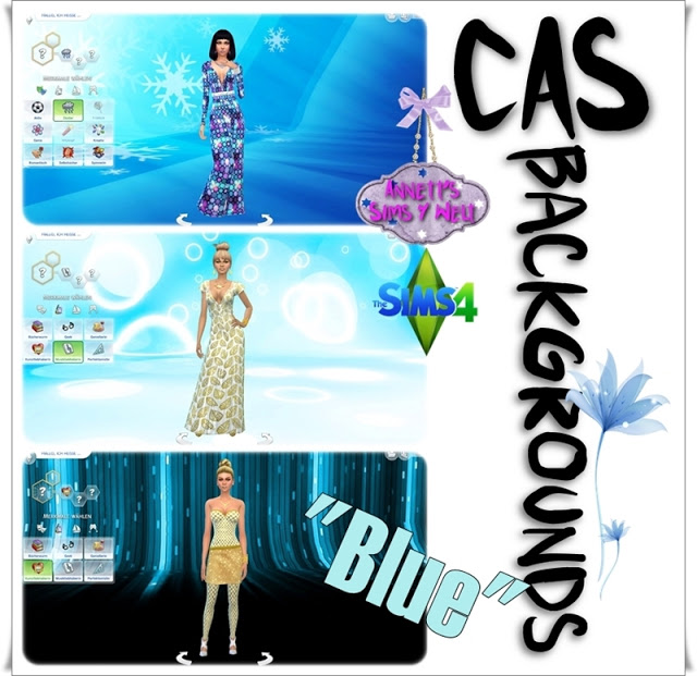 Sims 4 Blue CAS Backgrounds at Annett’s Sims 4 Welt