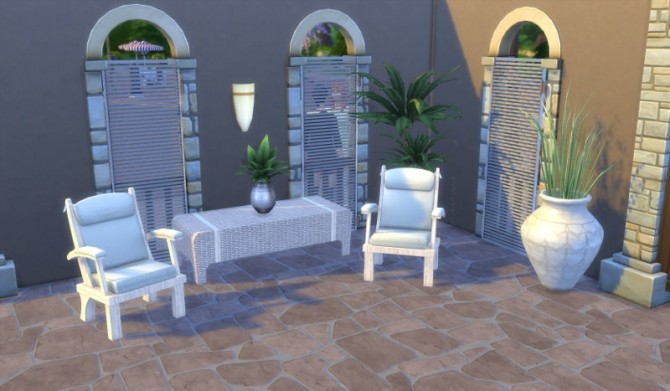 Sims 4 Beach Living Outdoor Set at Leander Belgraves