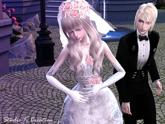 Sims 4 Summer Wedding dress at Studio K Creation