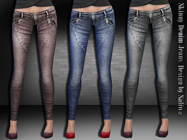 Sims 4 Slim Fit Jeans by Saliwa at TSR