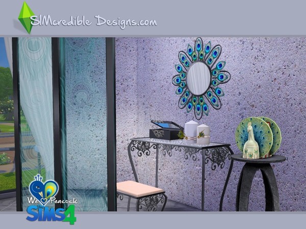 Sims 4 We love Peacock deco set by SIMcredible! at TSR