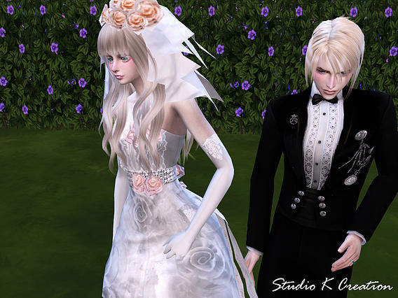 Sims 4 Summer Wedding dress at Studio K Creation