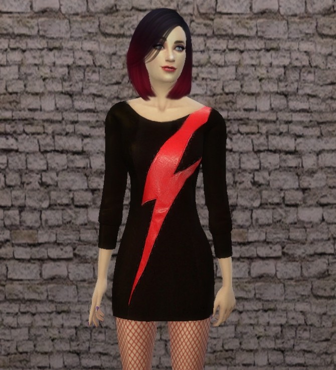 Sims 4 Black sweater dress at Tatyana Name