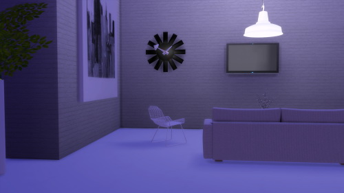 Sims 4 Coconut Chair and Nelson asterisk clock at Meinkatz Creations