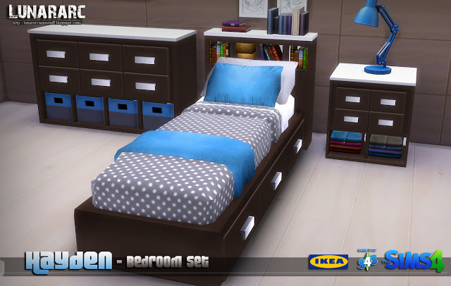 Sims 4 Hayden Bedroom Set at Lunararc