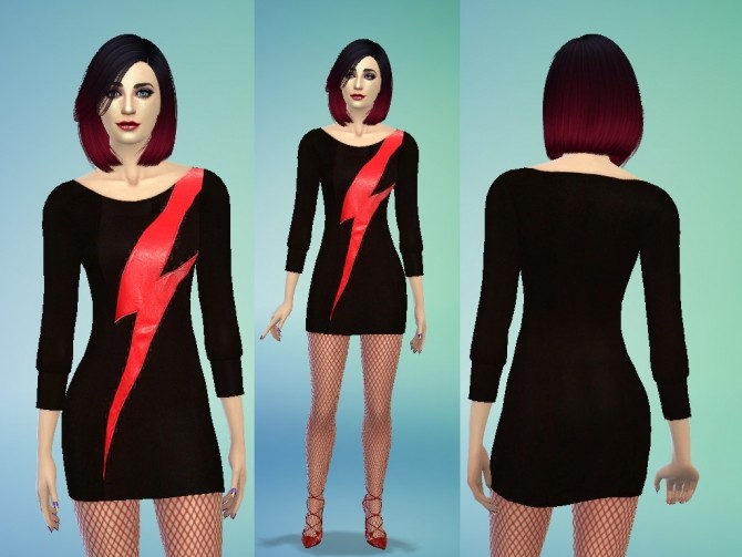 Sims 4 Black sweater dress at Tatyana Name