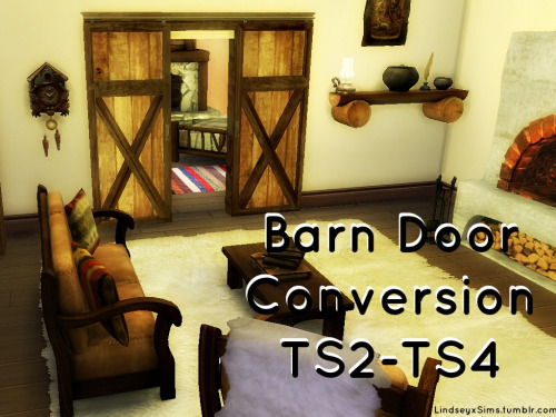 Sims 4 TS2 TS4 Barn Doors at LindseyxSims