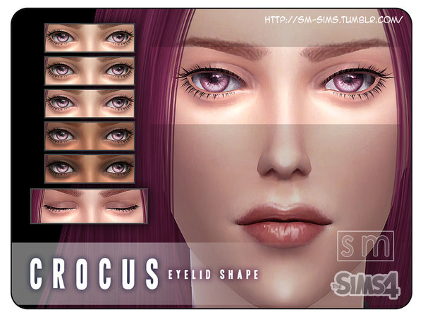 Sims 4 Crocus Eyelid Shape by Screaming Mustard at TSR