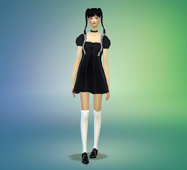 Sims 4 Puff sleeve one piece at Marigold
