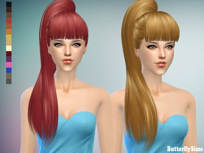 Sims 4 B fly hair 138 no hat (Pay) at Butterfly Sims