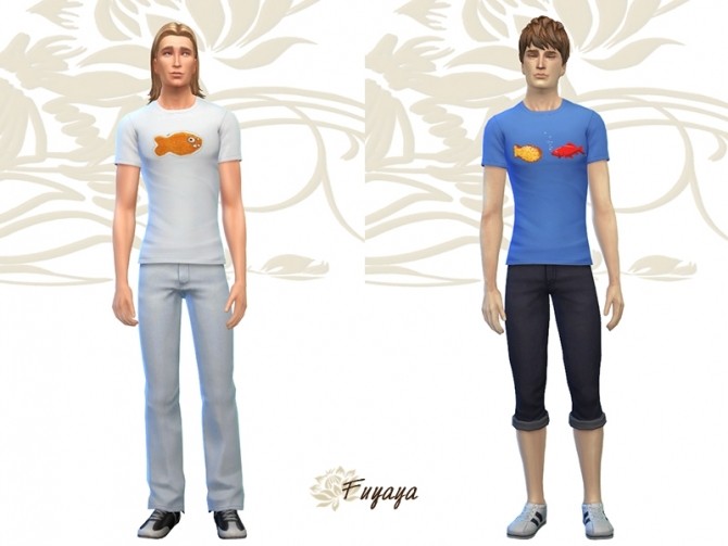 Sims 4 Tee Shirt Chewi Pani by Fuyaya at Sims Artists