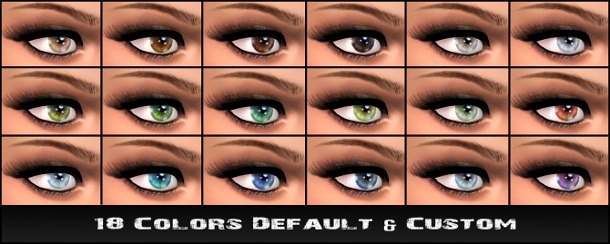Sims 4 True To Life Custom/Default Eyes by Shady at Mod The Sims
