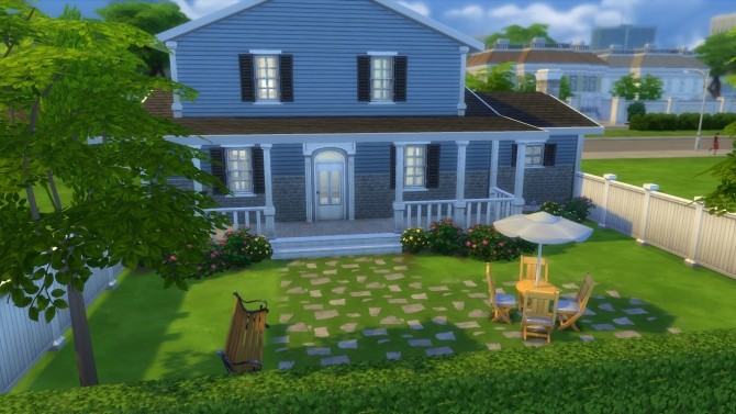 Sims 4 Blue Violet Cottage by RayanStar at Mod The Sims