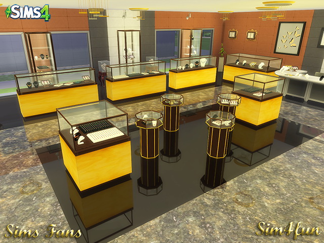 Sims 4 Jewelry Store by Sim4fun at Sims Fans