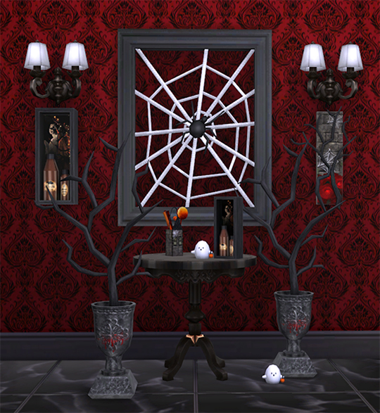 Sims 4 Gothic Decor set at Soloriya