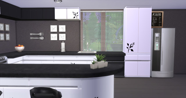 Sims 4 Eva kitchen by Mary Jiménez at pqSims4