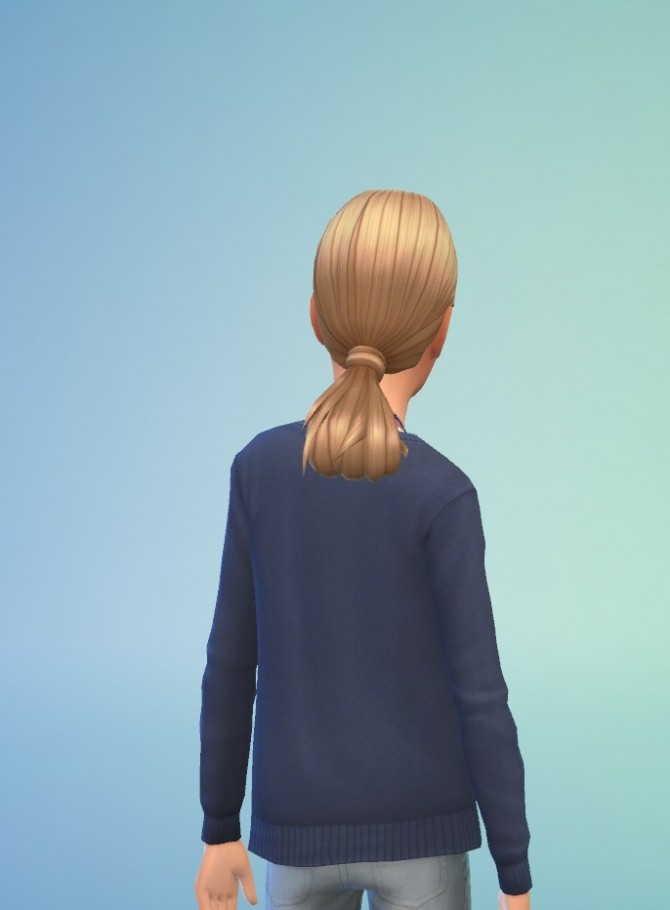Sims 4 Age Hair conversion EP01 Scientist Low Loop child at Birksches Sims Blog