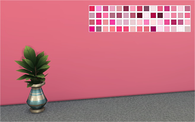 Sims 4 Shades of Pink Walls at Veranka