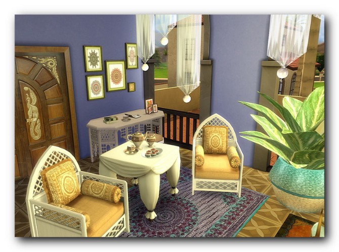 Sims 4 Marrakesh lot at Architectural tricks from Dalila