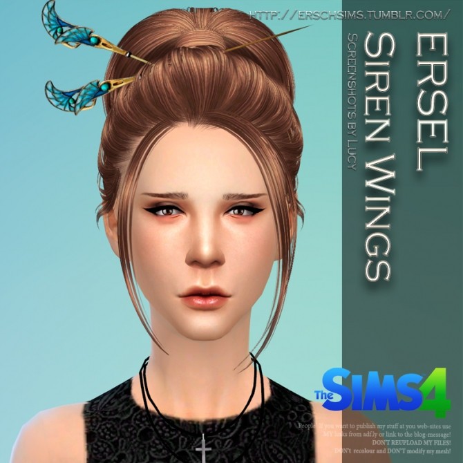 Sims 4 ERSEL Siren Wing Pins at ErSch Sims