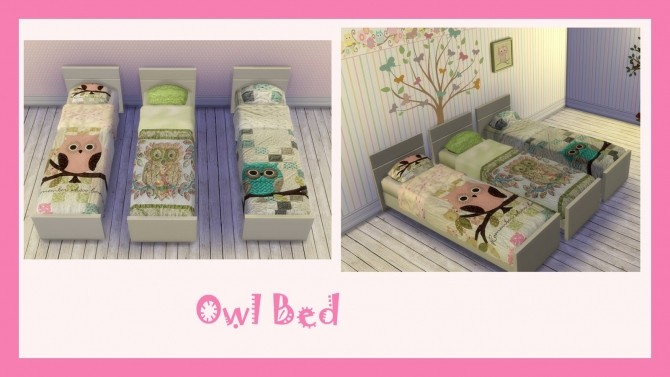 Sims 4 LOVING OWLS decoration set at Alelore Sims Blog