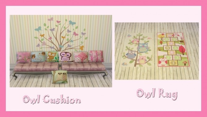 Sims 4 LOVING OWLS decoration set at Alelore Sims Blog