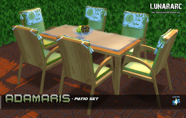 Sims 4 Adamaris patio set at Lunararc
