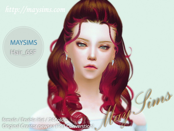 Sims 4 Hair 65F at May Sims