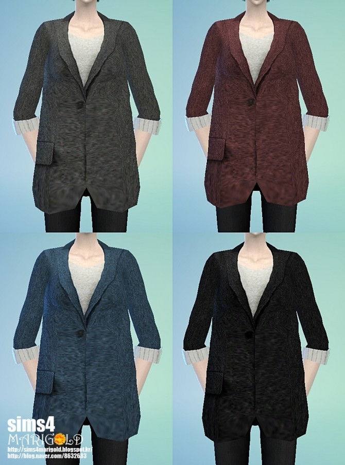 Sims 4 Mannish jacket at Marigold