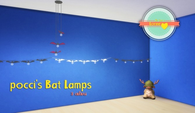 Sims 4 Pocci’s bat lights recolor at Loree