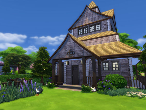 Sims 4 Viking House by Ineliz at TSR