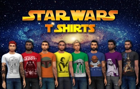 Star Wars colorful and funny T-shirts by kasandro at Mod The Sims