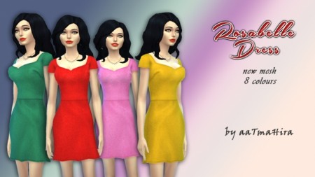Rosabelle A-Line Dress by aaTmaHira at Mod The Sims