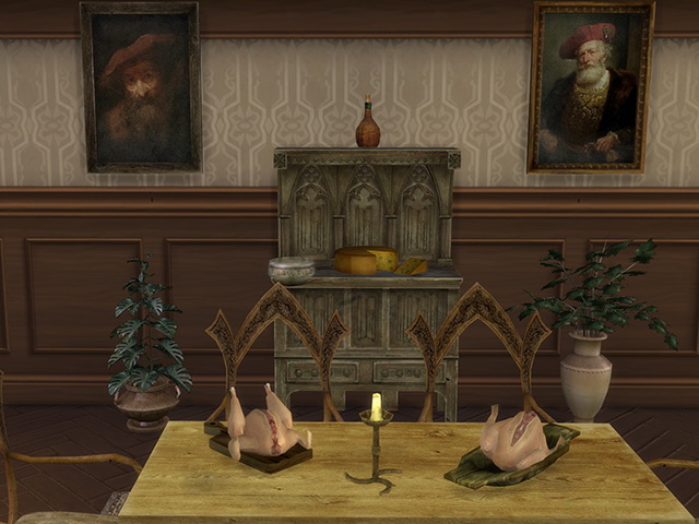 Sims 4 Dinner Time 	2T4 conversion set by Kresten 22 at Sims Fans