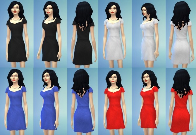 Sims 4 Rosabelle A Line Dress by aaTmaHira at Mod The Sims