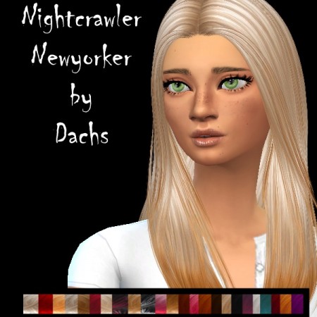 Nightcrawler's Newyorker hair retextured at Dachs Sims » Sims 4 Updates