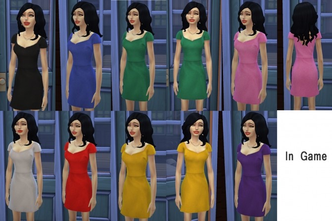 Sims 4 Rosabelle A Line Dress by aaTmaHira at Mod The Sims