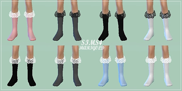Sims 4 Child lace socks at Marigold