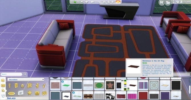 Sims 4 Weirdness Rug by AdonisPluto at Mod The Sims