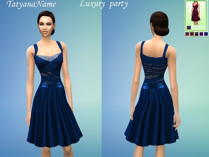 Sims 4 Luxury Party Dress at Tatyana Name
