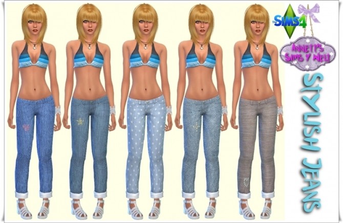 Sims 4 Stylish Jeans at Annett’s Sims 4 Welt