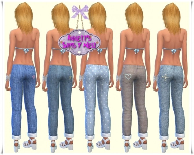 Sims 4 Stylish Jeans at Annett’s Sims 4 Welt