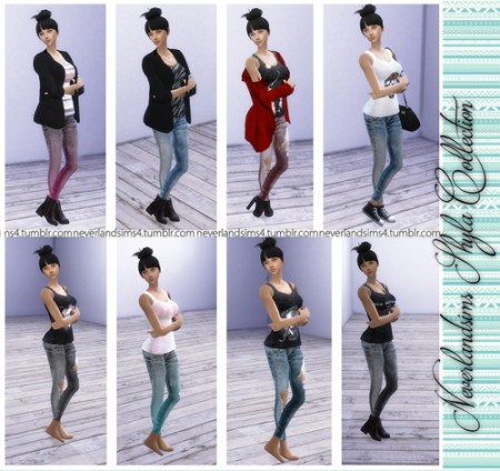 Shyla Collection Jeans & Tank Tops at Neverland Sims4