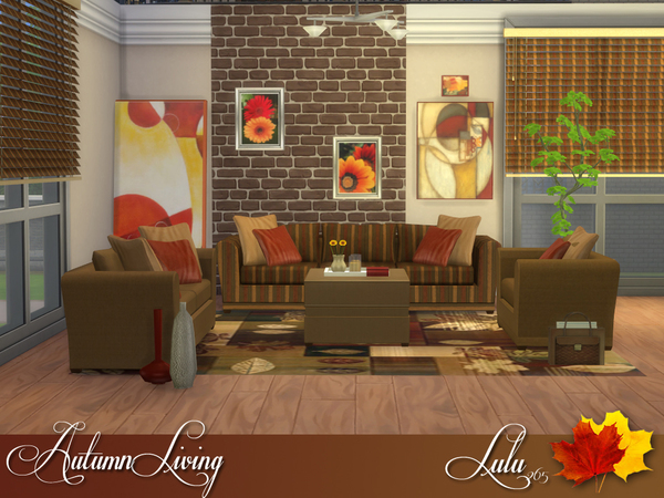 Sims 4 Autumn Living by Lulu265 at TSR